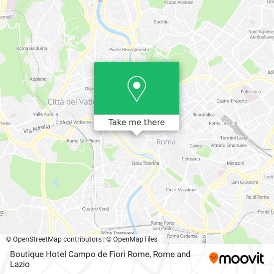 Boutique Hotel Campo de Fiori Rome map