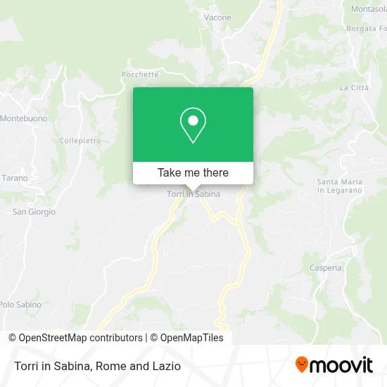 Torri in Sabina map