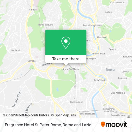 Fragrance Hotel St Peter Rome map