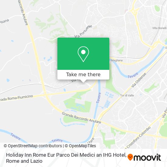 Holiday Inn Rome Eur Parco Dei Medici an IHG Hotel map