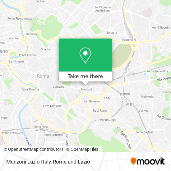 Manzoni Lazio Italy map