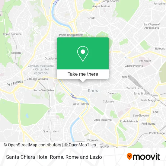Santa Chiara Hotel Rome map