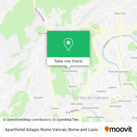 Aparthotel Adagio Rome Vatican map