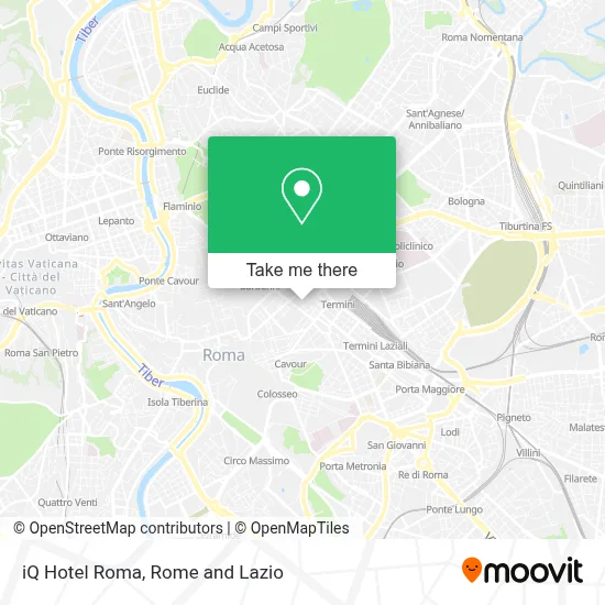 iQ Hotel Roma map
