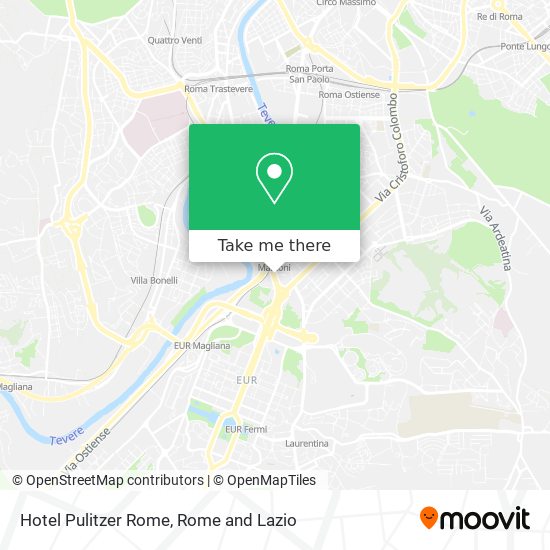 Hotel Pulitzer Rome map