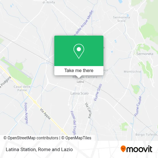 Latina Station map