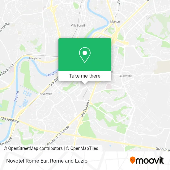 Novotel Rome Eur map