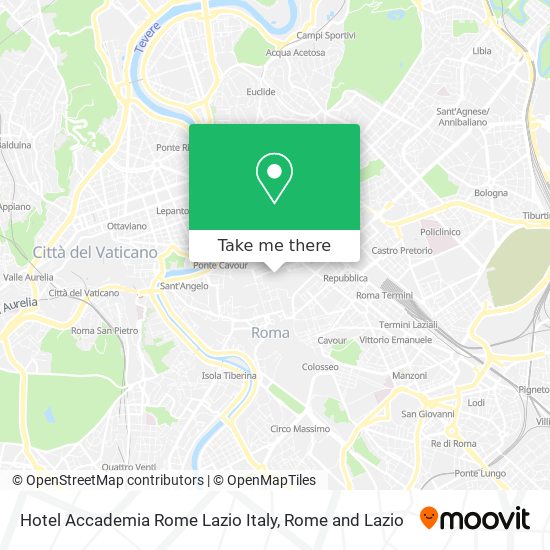 Hotel Accademia Rome Lazio Italy map