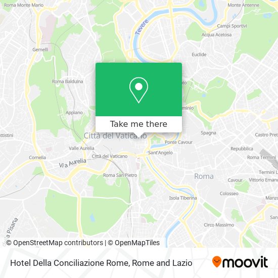 Hotel Della Conciliazione Rome map