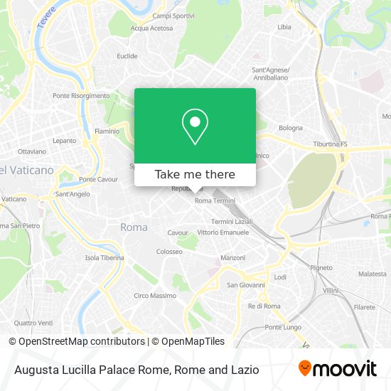 Augusta Lucilla Palace Rome map