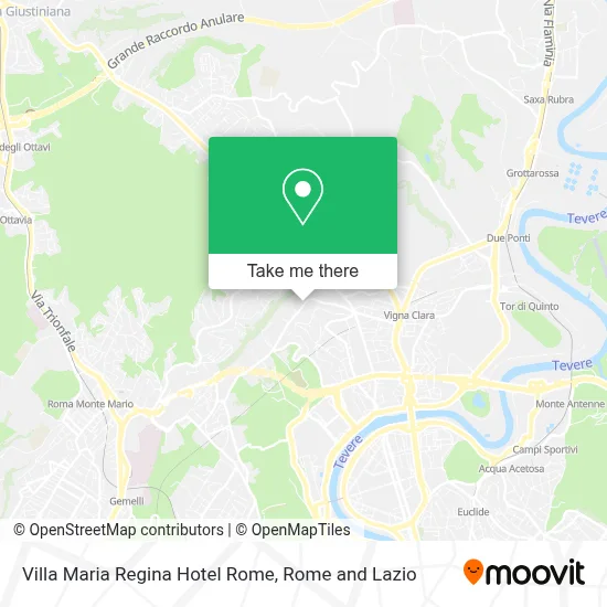 Villa Maria Regina Hotel Rome map