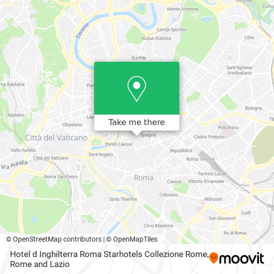 Hotel d Inghilterra Roma Starhotels Collezione Rome map