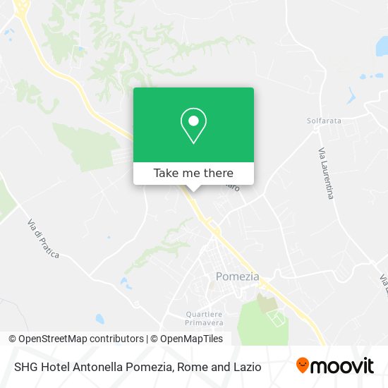 SHG Hotel Antonella Pomezia map