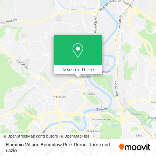 Flaminio Village Bungalow Park Rome map