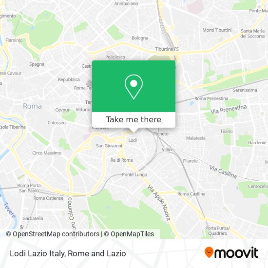 Lodi Lazio Italy map