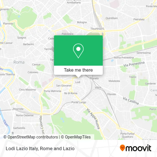 Lodi Lazio Italy map