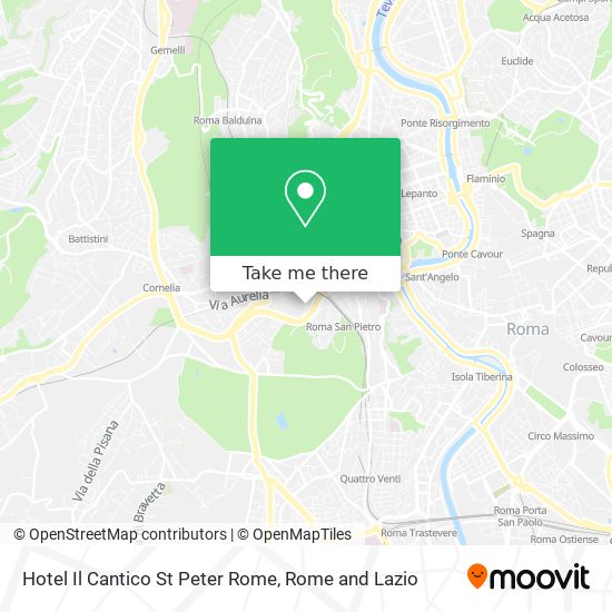 Hotel Il Cantico St Peter Rome map