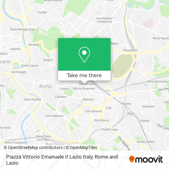 Piazza Vittorio Emanuele II Lazio Italy map