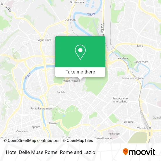 Hotel Delle Muse Rome map