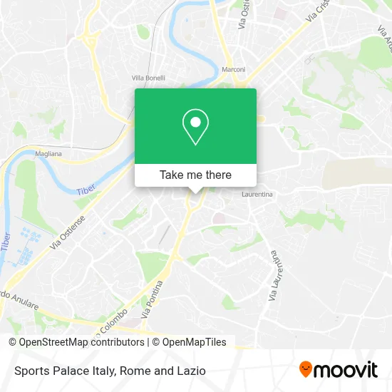 Sports Palace Italy map