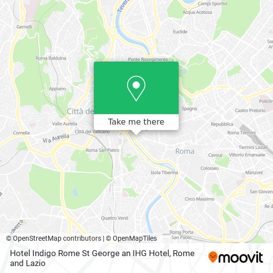 Hotel Indigo Rome St George an IHG Hotel map