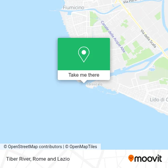 Tiber River map