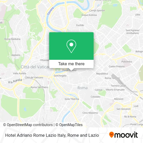 Adriano Hotel Rome Lazio Italy map