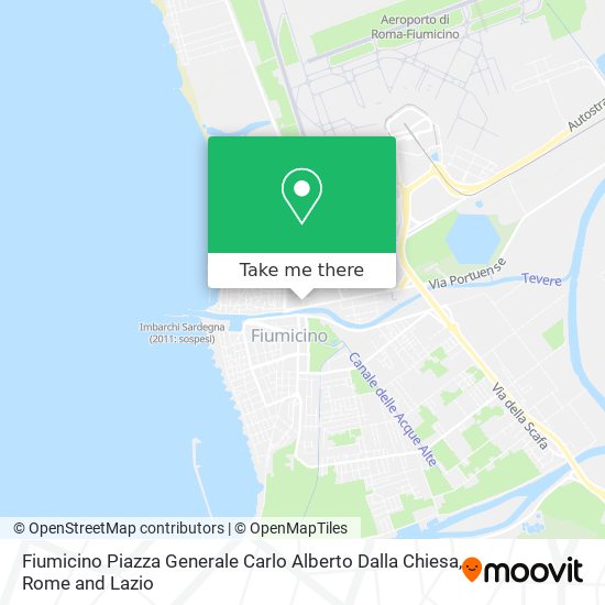 Fiumicino Piazza Generale Carlo Alberto Dalla Chiesa map