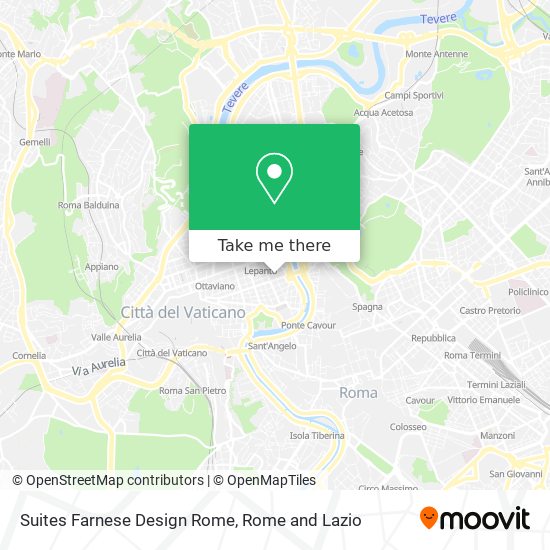 Suites Farnese Design Rome map