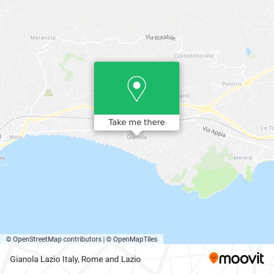 Gianola Lazio Italy map