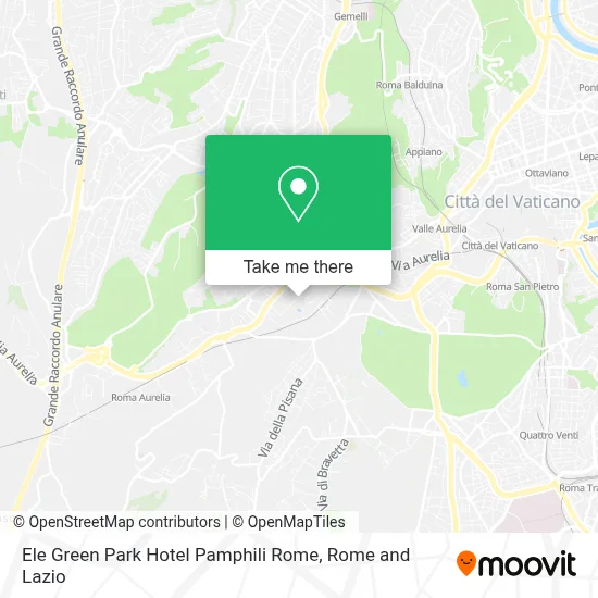Ele Green Park Hotel Pamphili Rome map
