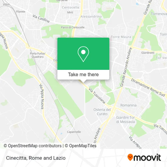 Cinecitta map