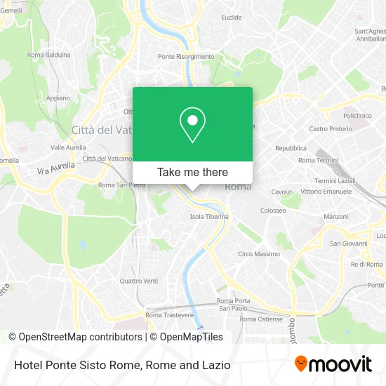 Hotel Ponte Sisto Rome map