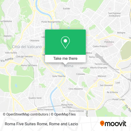 Roma Five Suites Rome map