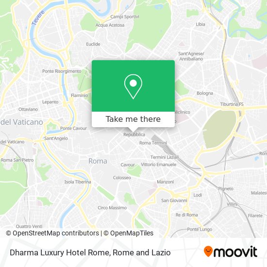 Dharma Luxury Hotel Rome map