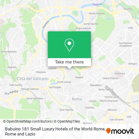 Babuino 181 Small Luxury Hotels of the World Rome map