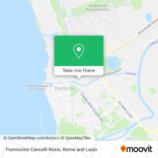 Fiumincino Cancelli Rossi map