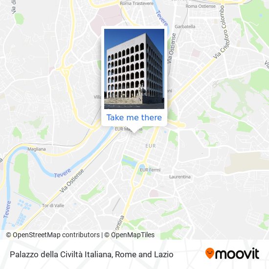 Palazzo della Civiltà Italiana map