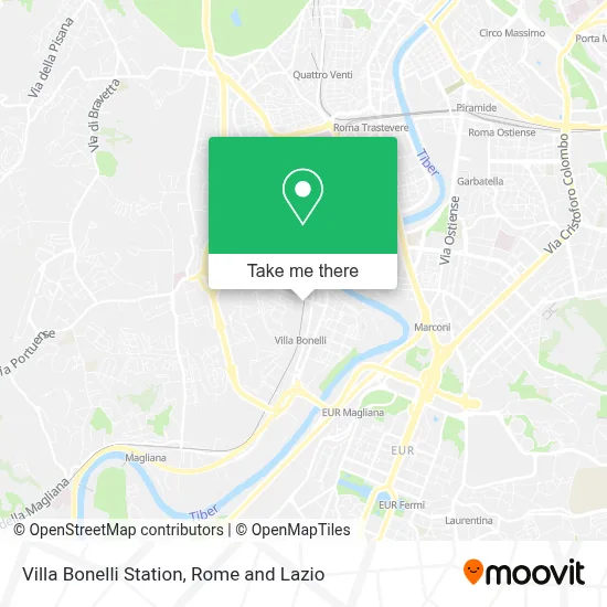 Villa Bonelli Station map