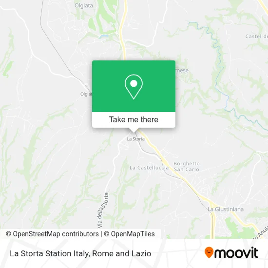La Storta Station Italy map