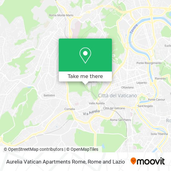 Aurelia Vatican Apartments Rome map