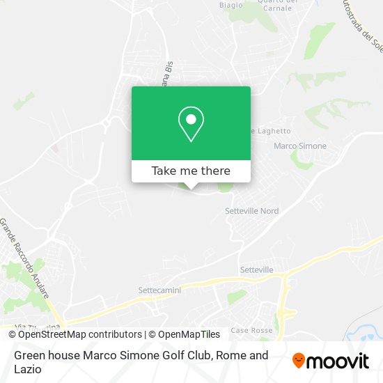 Green house Marco Simone Golf Club map