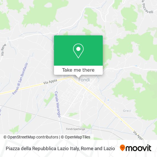 Piazza della Repubblica Lazio Italy map