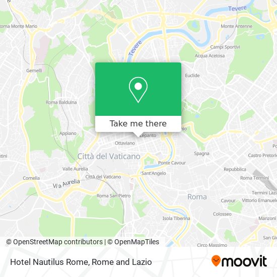 Hotel Nautilus Rome map