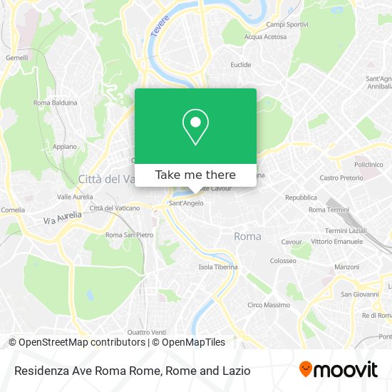 Residenza Ave Roma Rome map