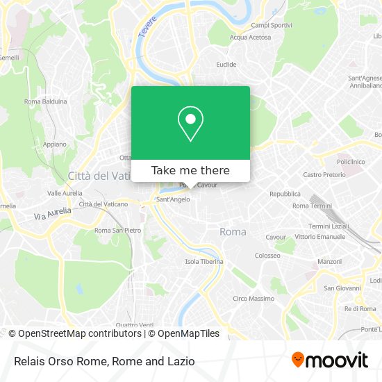 Relais Orso Rome map