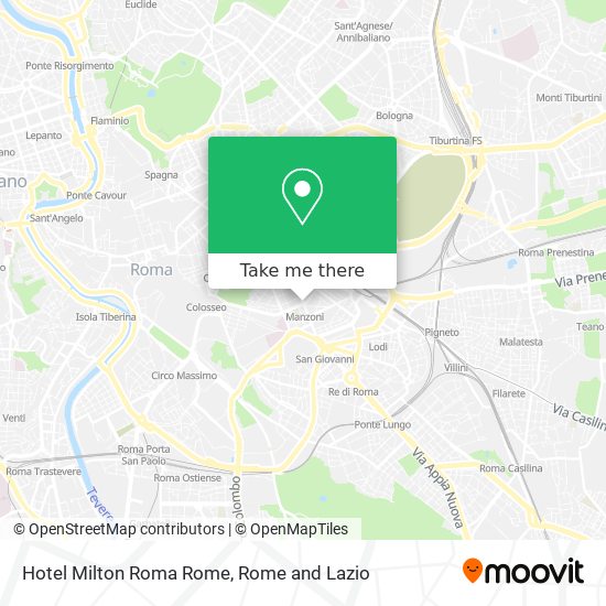 Hotel Milton Roma Rome map