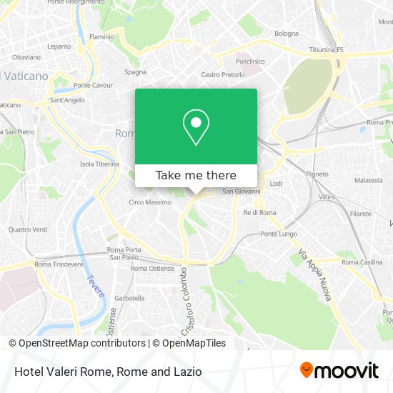 Hotel Valeri Rome map