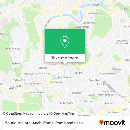 Boutique Hotel Anahi Rome map