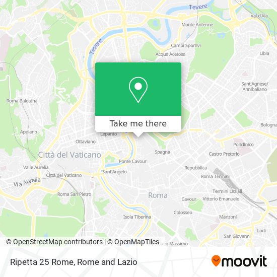 Ripetta 25 Rome map